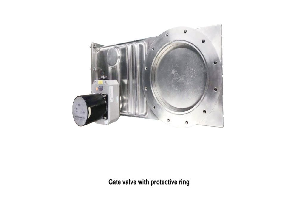 Gate valve with protecyive ring